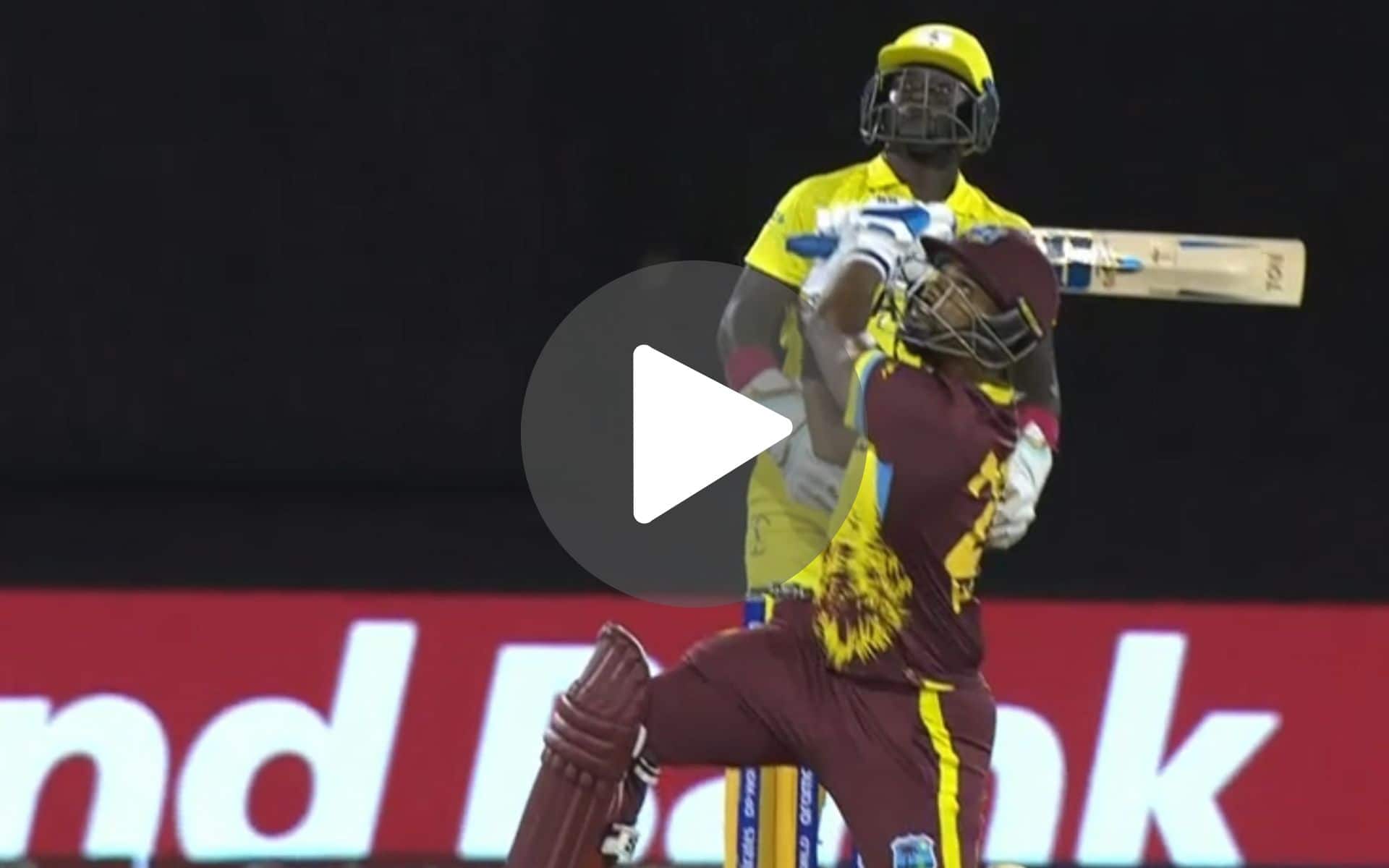 [Watch] Nicholas Pooran Flexes His Power As He Gots Off The Mark With A Huge Six